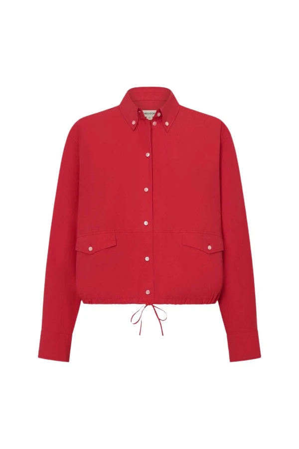 Oroton-Poplin-Drawstring-Shirt-772655_nobg Oroton Poplin Drawstring Shirt - Oroton Tops - Australian Heritage Luxury - Shop at Coveti