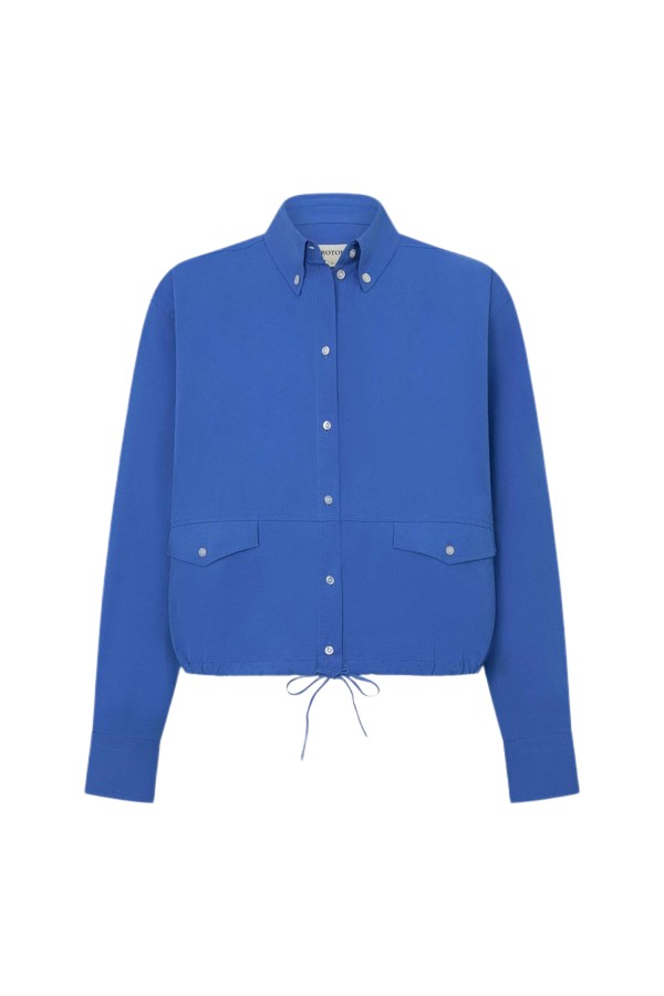 Oroton Poplin Drawstring Shirt - Oroton Tops - Australian Heritage Luxury - Shop at Coveti