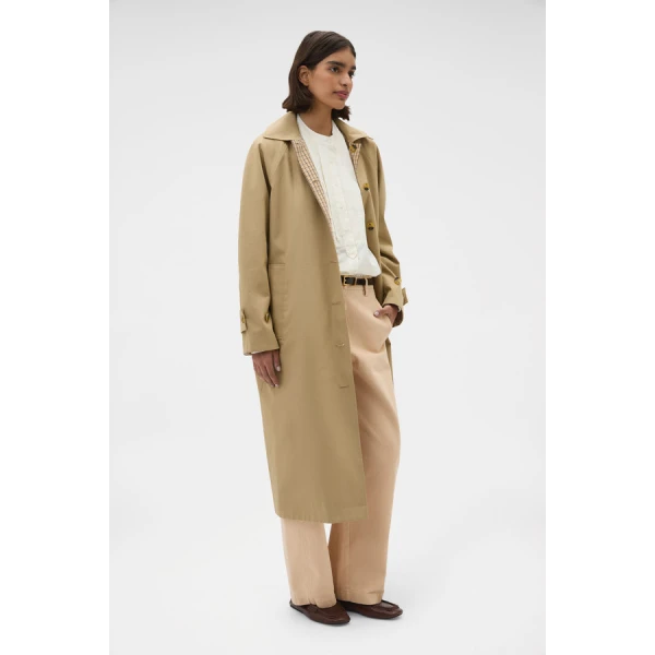 Oroton Reversible Check Mac - Oroton Coats - Australian Heritage Luxury - Shop at Coveti