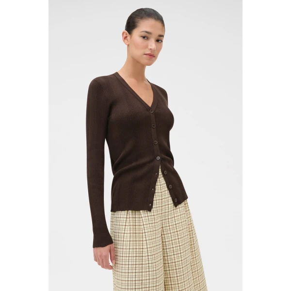 Oroton Ribbed Cardigan - Oroton Knitwear - Australian Heritage Luxury - Shop at Coveti