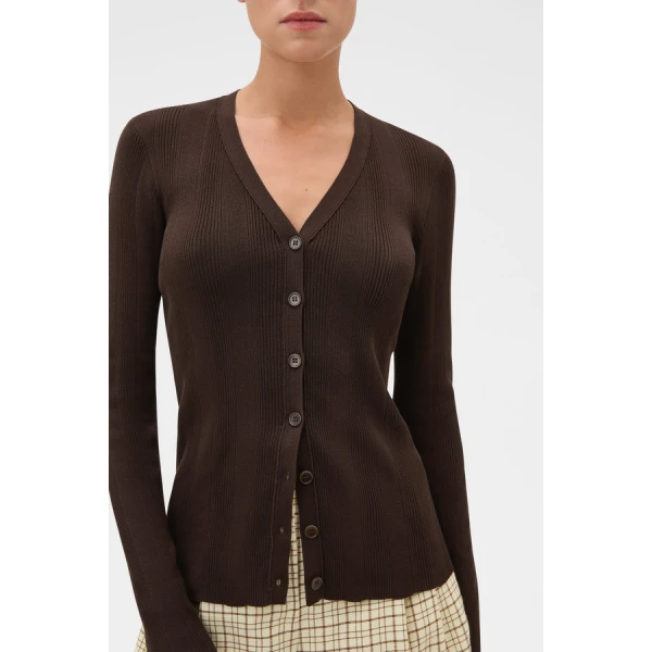 Oroton Ribbed Cardigan - Oroton Knitwear - Australian Heritage Luxury - Shop at Coveti