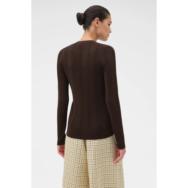 Oroton Ribbed Cardigan - Oroton Knitwear - Australian Heritage Luxury - Shop at Coveti