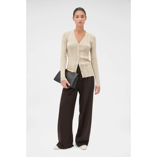 Oroton Ribbed Cardigan - Oroton Knitwear - Australian Heritage Luxury - Shop at Coveti