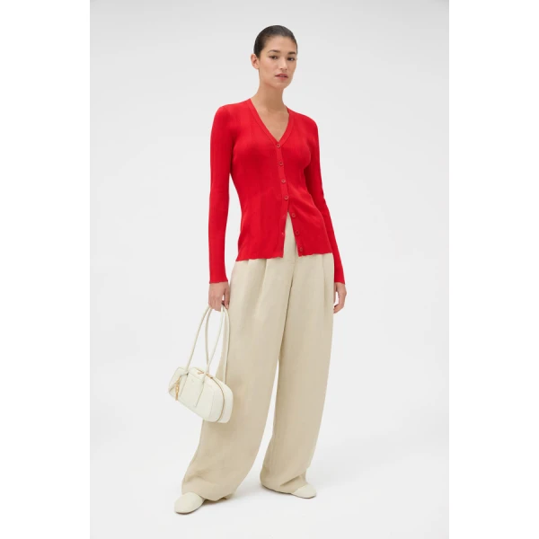Oroton Ribbed Cardigan - Oroton Knitwear - Australian Heritage Luxury - Shop at Coveti