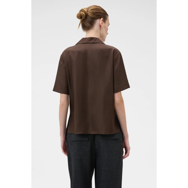 Oroton Ribbon Trim Camp Shirt - Oroton Tops - Australian Heritage Luxury - Shop at Coveti