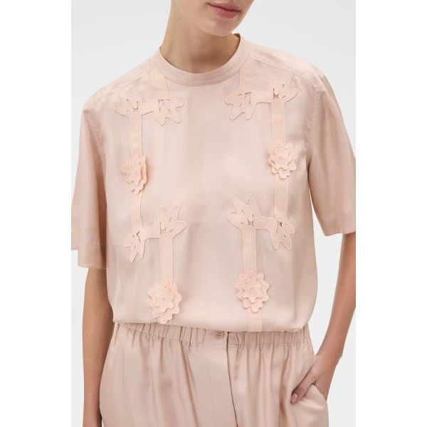 Oroton Ribbon Trim Top - Oroton Tops - Australian Heritage Luxury - Shop at Coveti