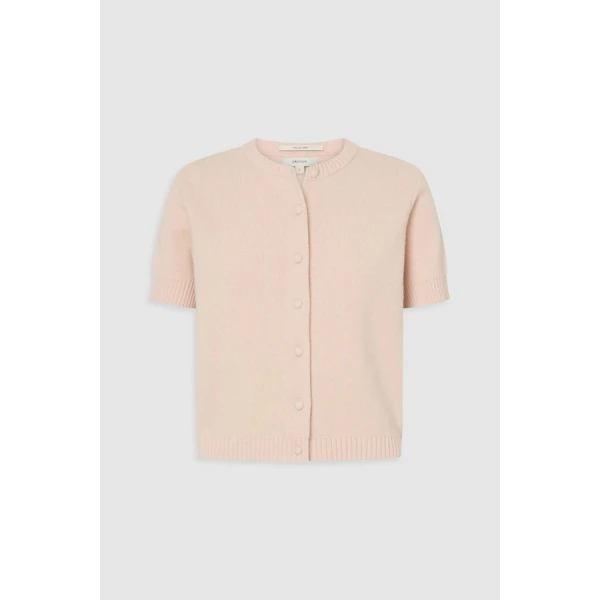 Oroton Short Sleeve Crew Cardigan - Oroton Knitwear - Australian Heritage Luxury - Shop at Coveti