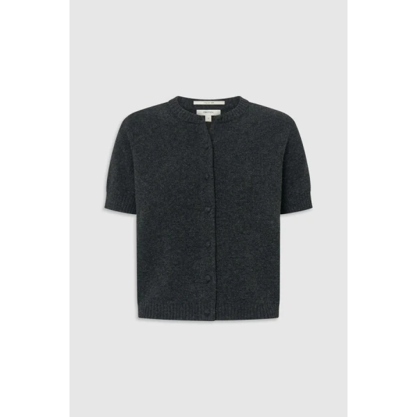 Oroton Short Sleeve Crew Cardigan - Oroton Knitwear - Australian Heritage Luxury - Shop at Coveti