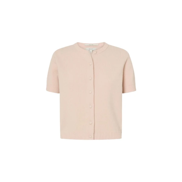 Oroton Short Sleeve Crew Cardigan - Oroton Knitwear - Australian Heritage Luxury - Shop at Coveti