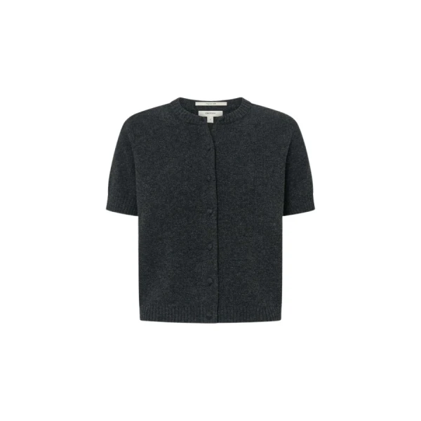 Oroton Short Sleeve Crew Cardigan - Oroton Knitwear - Australian Heritage Luxury - Shop at Coveti