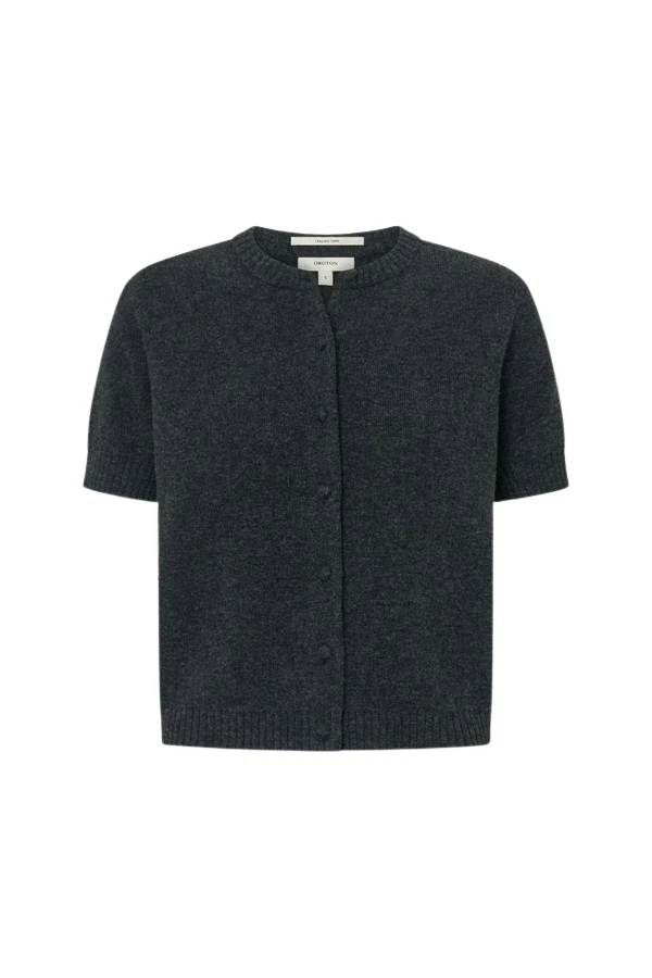 Oroton-Short-Sleeve-Crew-Cardigan74268_nobg Oroton Short Sleeve Crew Cardigan - Oroton Knitwear - Australian Heritage Luxury - Shop at Coveti