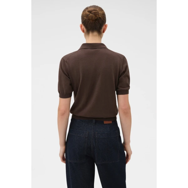 Oroton Short Sleeve Knit Polo - Oroton Tops - Australian Heritage Luxury - Shop at Coveti