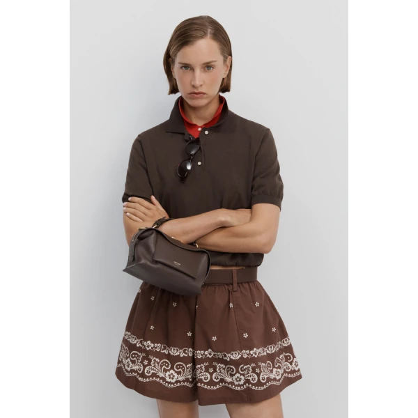 Oroton Short Sleeve Knit Polo - Oroton Tops - Australian Heritage Luxury - Shop at Coveti
