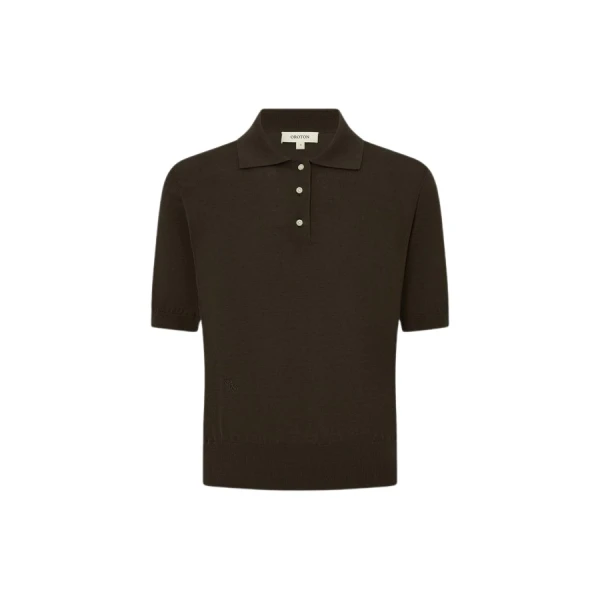 Oroton Short Sleeve Knit Polo - Oroton Tops - Australian Heritage Luxury - Shop at Coveti