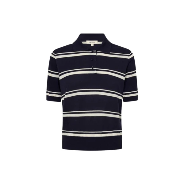 Oroton Short Sleeve Stripe Knit Polo - Oroton Tops - Australian Heritage Luxury - Shop at Coveti
