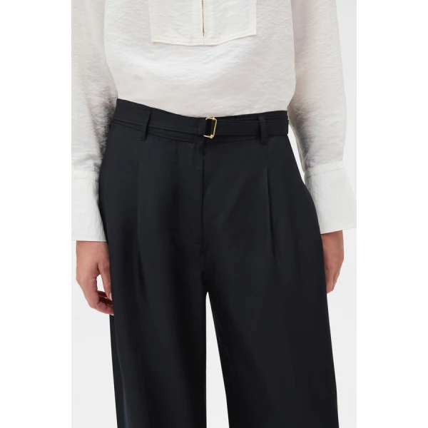 Oroton Silk Belt Detail Pant - Oroton Pants - Australian Heritage Luxury - Shop at Coveti
