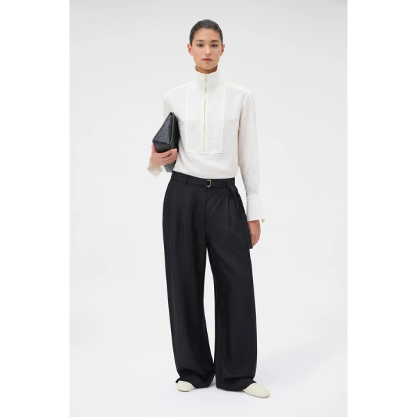 Oroton Silk Belt Detail Pant - Oroton Pants - Australian Heritage Luxury - Shop at Coveti