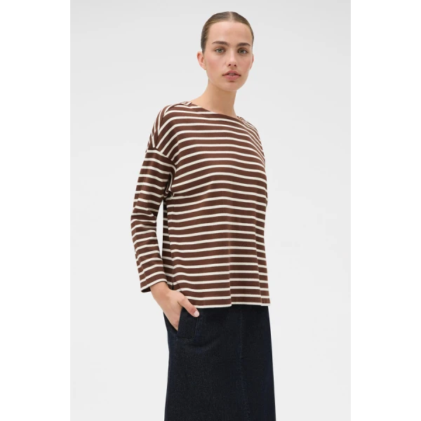 Oroton Stripe Market Tee - Oroton Tops - Australian Heritage Luxury - Shop at Coveti