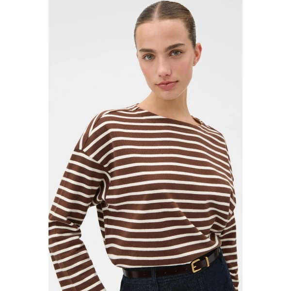 Oroton Stripe Market Tee - Oroton Tops - Australian Heritage Luxury - Shop at Coveti