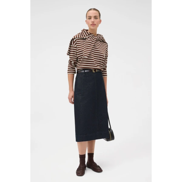 Oroton Stripe Market Tee - Oroton Tops - Australian Heritage Luxury - Shop at Coveti