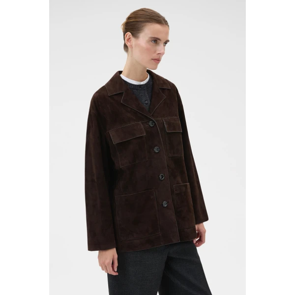 Oroton Suede Jacket - Oroton Jackets - Australian Heritage Luxury - Shop at Coveti