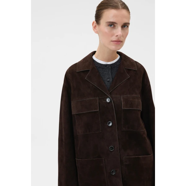 Oroton Suede Jacket - Oroton Jackets - Australian Heritage Luxury - Shop at Coveti