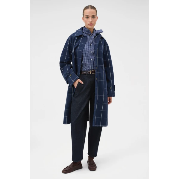 Oroton Sunday Check Mac - Oroton Coats - Australian Heritage Luxury - Shop at Coveti
