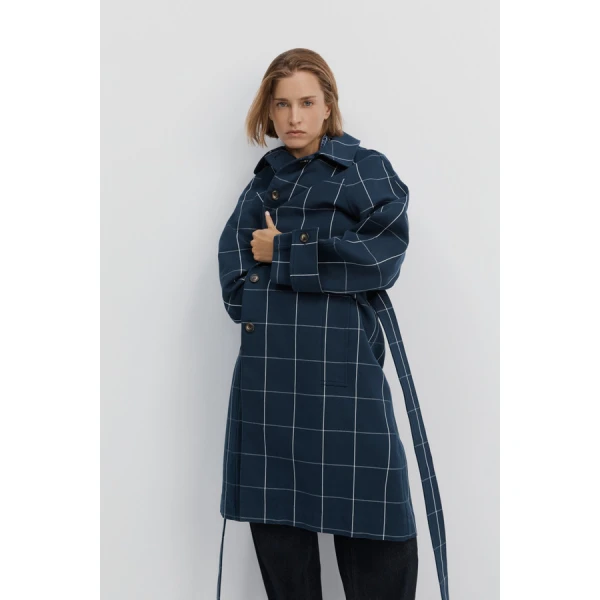 Oroton Sunday Check Mac - Oroton Coats - Australian Heritage Luxury - Shop at Coveti