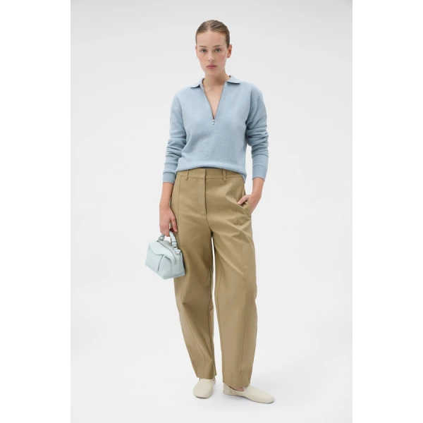 Oroton Tailored Curved Leg Pant - Oroton Pants - Australian Heritage Luxury - Shop at Coveti