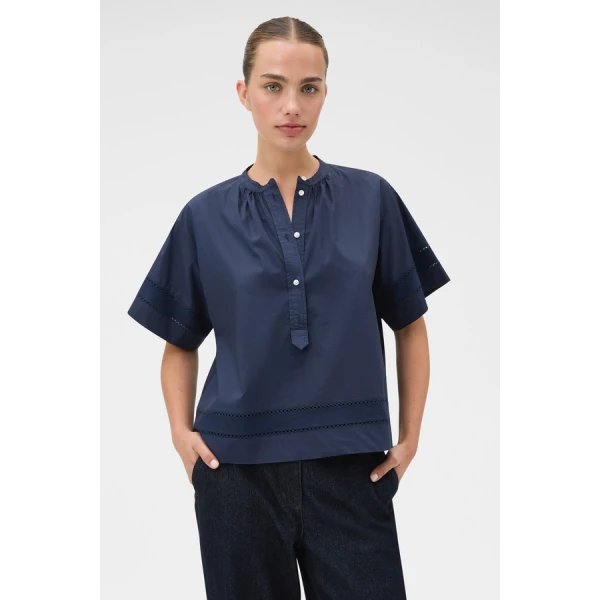 Oroton Trim Detail Smock - Oroton Tops - Australian Heritage Luxury - Shop at Coveti