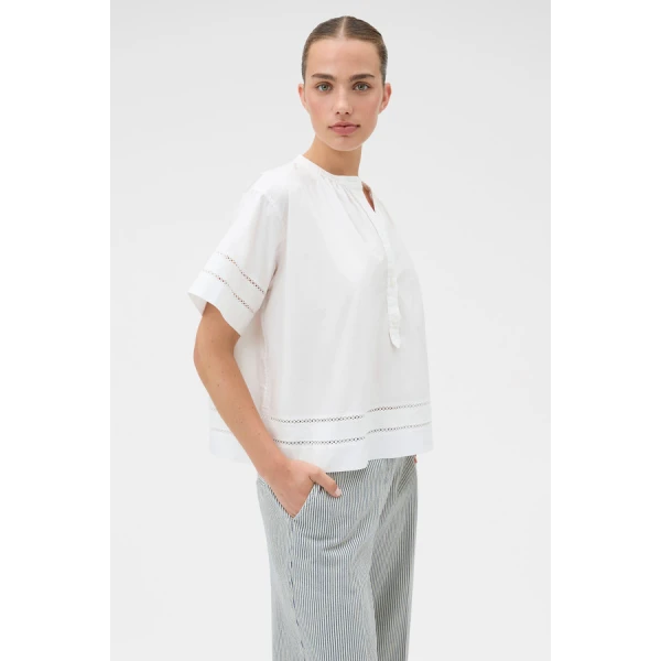 Oroton Trim Detail Smock - Oroton Tops - Australian Heritage Luxury - Shop at Coveti
