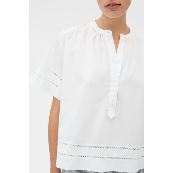 Oroton Trim Detail Smock - Oroton Tops - Australian Heritage Luxury - Shop at Coveti