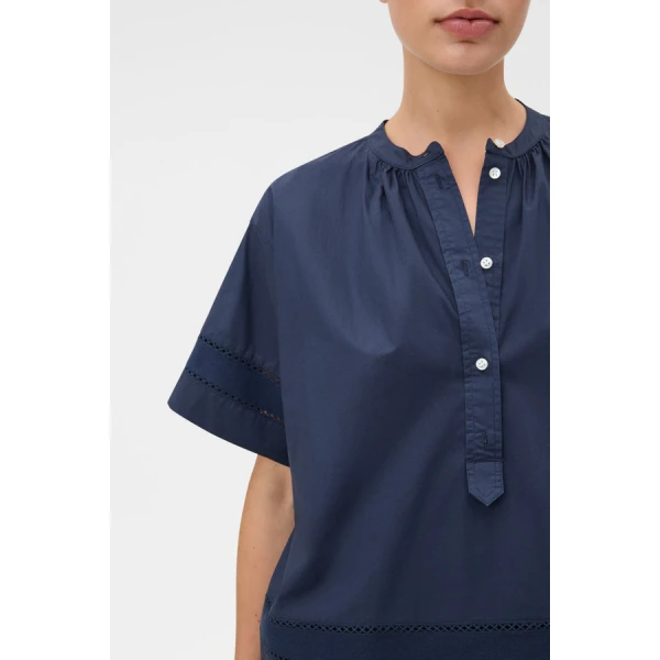 Oroton Trim Detail Smock - Oroton Tops - Australian Heritage Luxury - Shop at Coveti