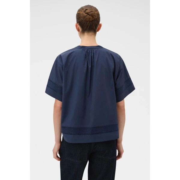 Oroton Trim Detail Smock - Oroton Tops - Australian Heritage Luxury - Shop at Coveti
