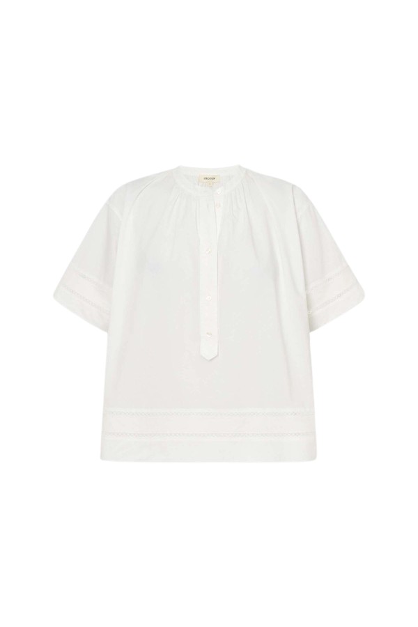 Oroton Trim Detail Smock - Oroton Tops - Australian Heritage Luxury - Shop at Coveti
