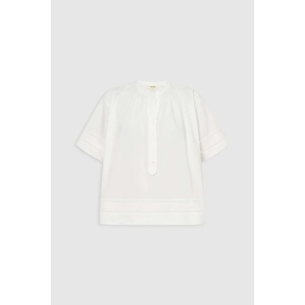 Oroton Trim Detail Smock - Oroton Tops - Australian Heritage Luxury - Shop at Coveti