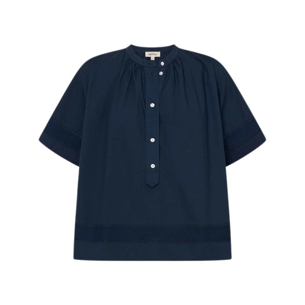 Oroton Trim Detail Smock - Oroton Tops - Australian Heritage Luxury - Shop at Coveti
