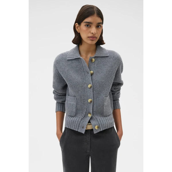 Oroton Waffle Cardigan - Oroton Knitwear - Australian Heritage Luxury - Shop at Coveti