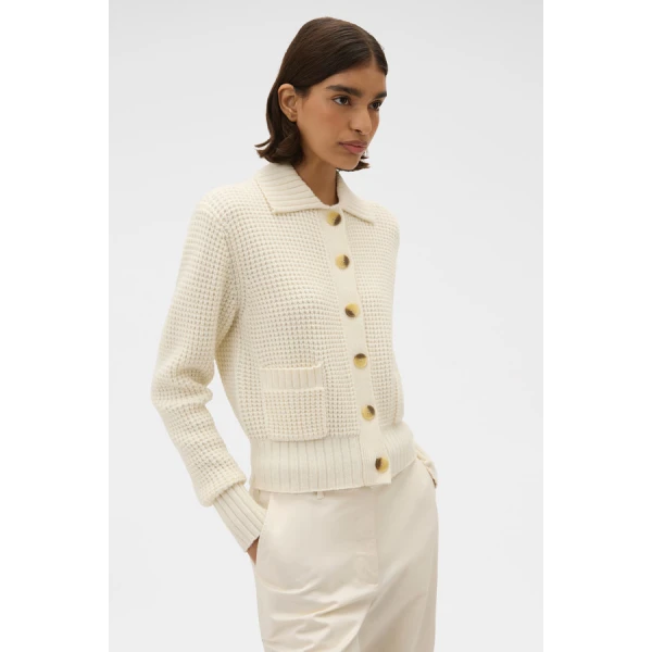 Oroton Waffle Cardigan - Oroton Knitwear - Australian Heritage Luxury - Shop at Coveti