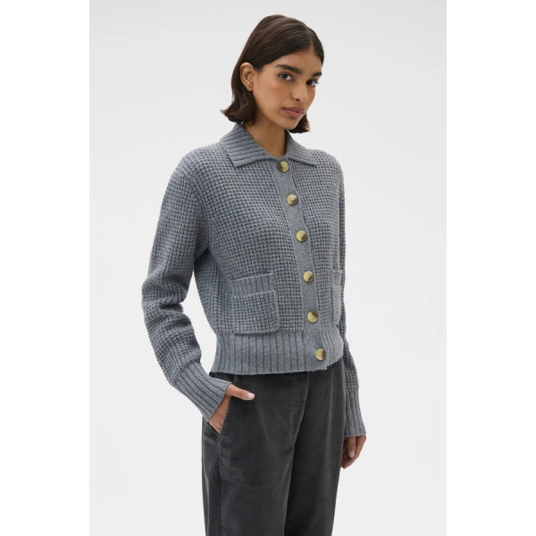 Oroton Waffle Cardigan - Oroton Knitwear - Australian Heritage Luxury - Shop at Coveti