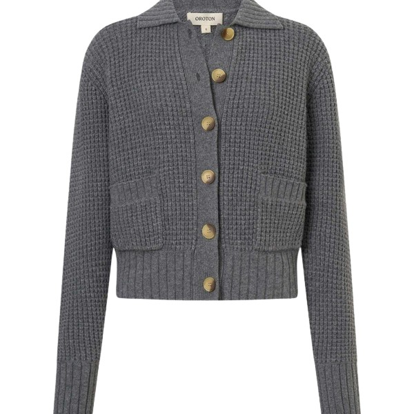 Oroton Waffle Cardigan - Oroton Knitwear - Australian Heritage Luxury - Shop at Coveti