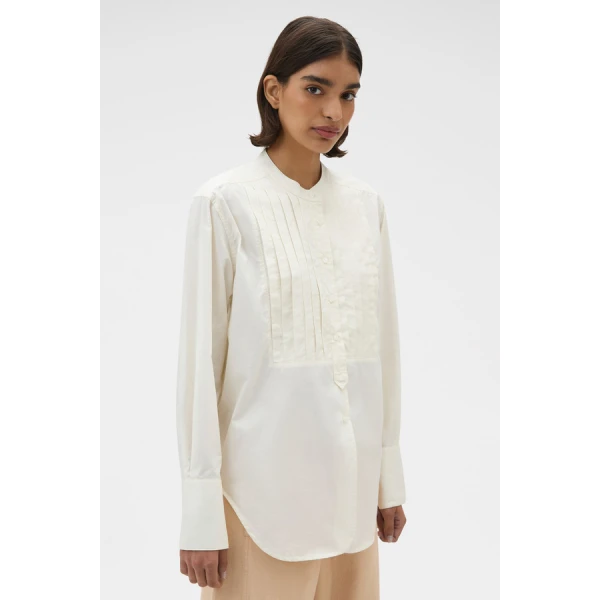 Oroton Washed Pleated Shirt - Oroton Tops - Australian Heritage Luxury - Shop at Coveti