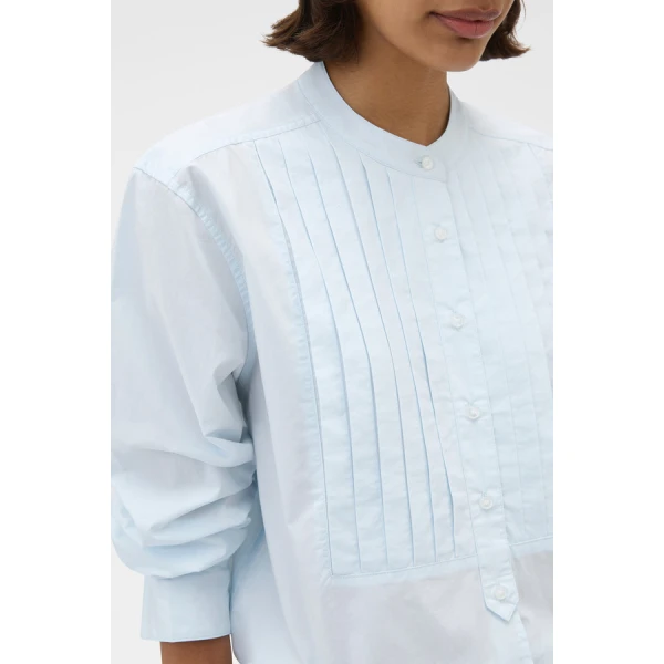 Oroton Washed Pleated Shirt - Oroton Tops - Australian Heritage Luxury - Shop at Coveti