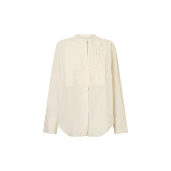 Oroton Washed Pleated Shirt - Oroton Tops - Australian Heritage Luxury - Shop at Coveti