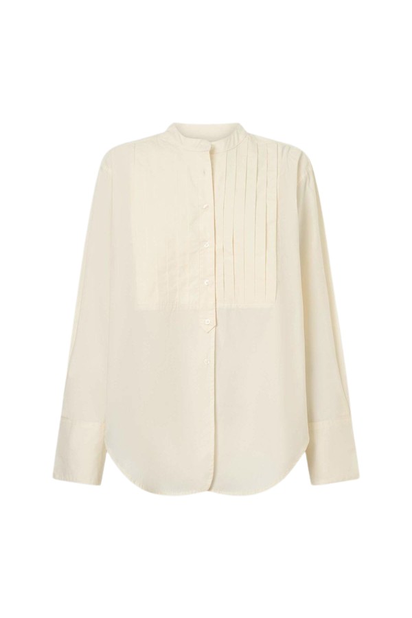 Oroton Washed Pleated Shirt - Oroton Tops - Australian Heritage Luxury - Shop at Coveti