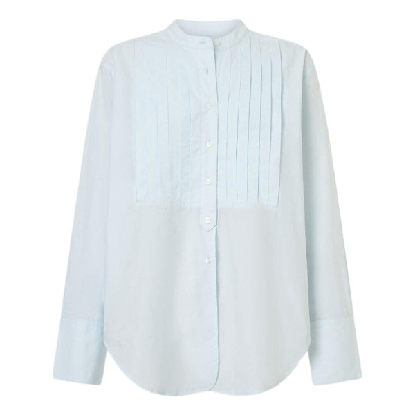 Oroton Washed Pleated Shirt - Oroton Tops - Australian Heritage Luxury - Shop at Coveti