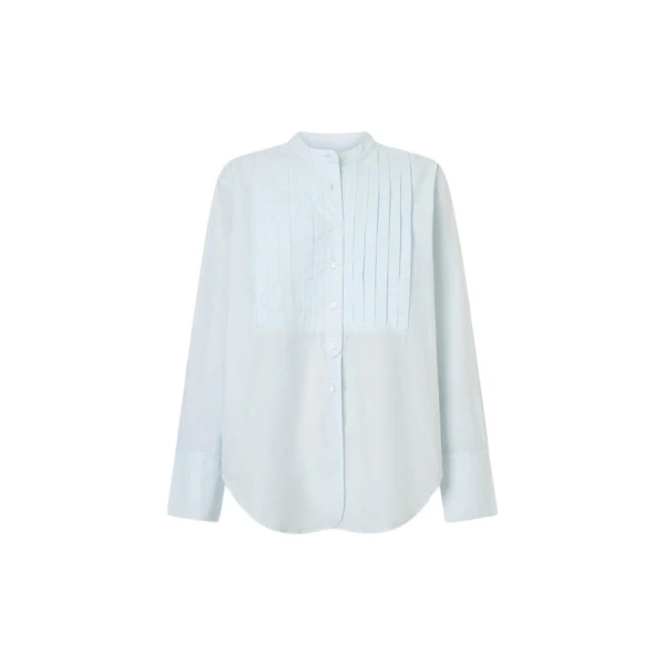 Oroton Washed Pleated Shirt - Oroton Tops - Australian Heritage Luxury - Shop at Coveti
