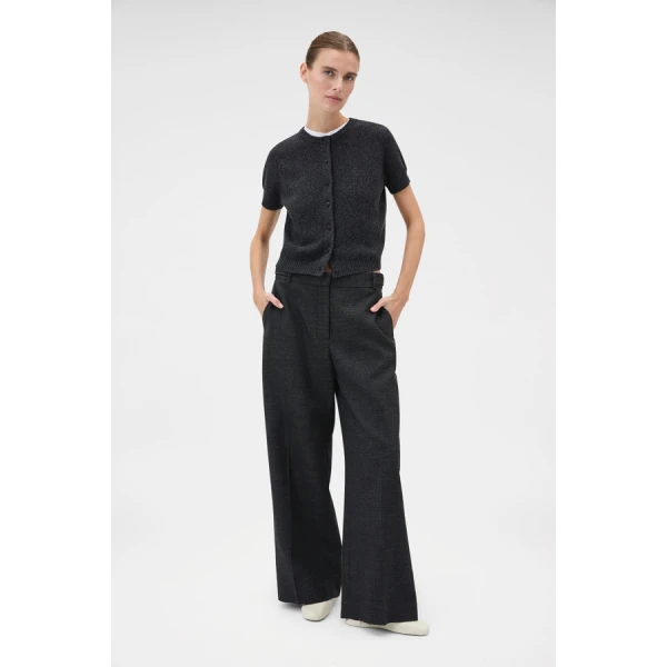 Oroton Wool Flat Front Pant - Oroton Pants - Australian Heritage Luxury - Shop at Coveti