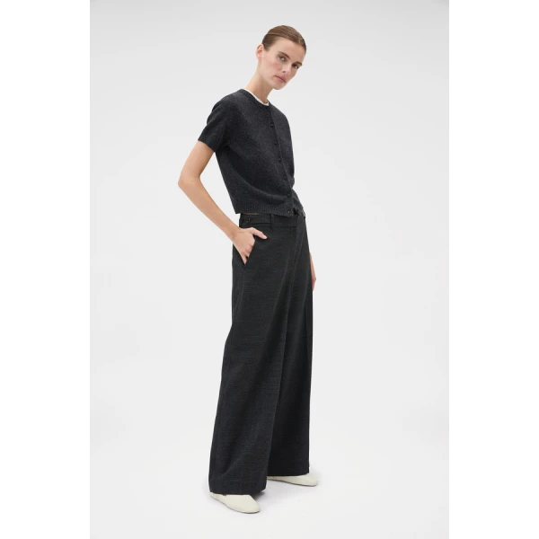 Oroton Wool Flat Front Pant - Oroton Pants - Australian Heritage Luxury - Shop at Coveti