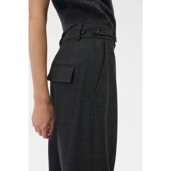Oroton Wool Flat Front Pant - Oroton Pants - Australian Heritage Luxury - Shop at Coveti